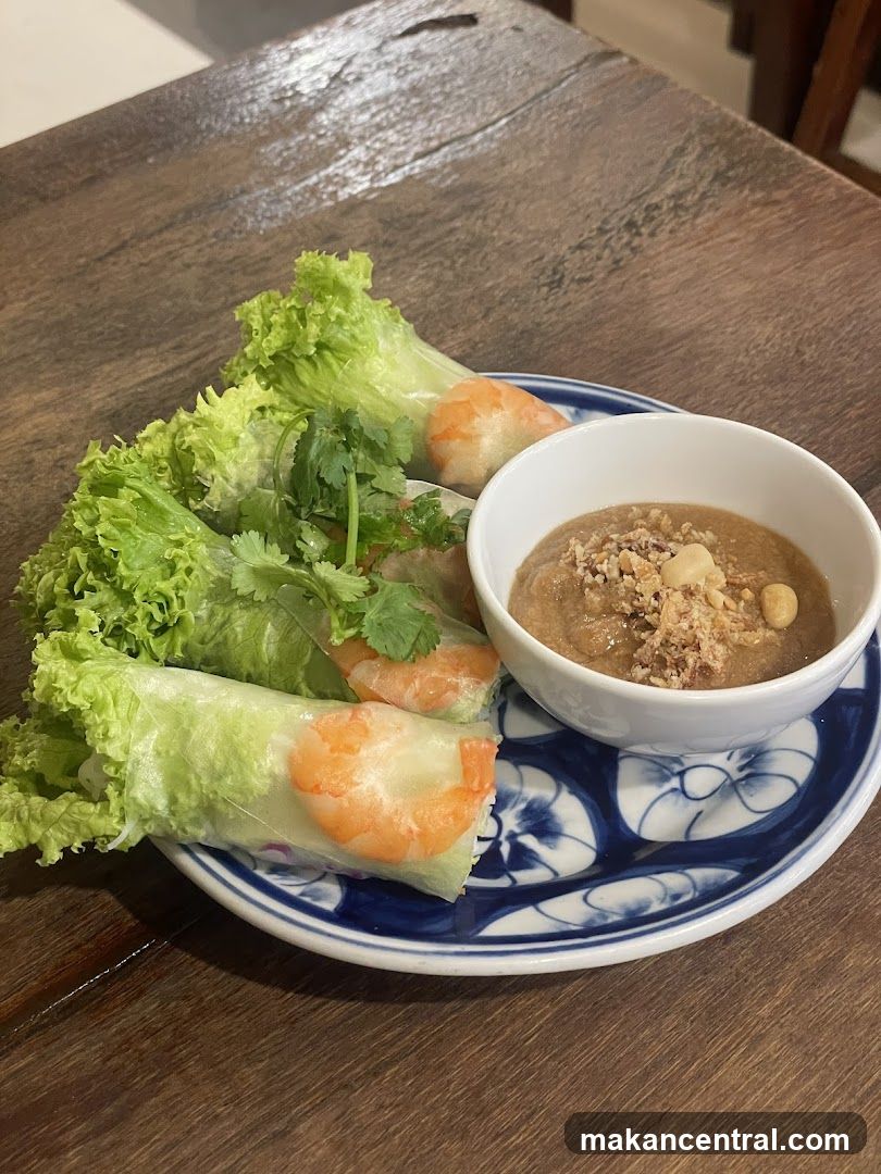 Fresh Spring Rolls with Peanut Sauce