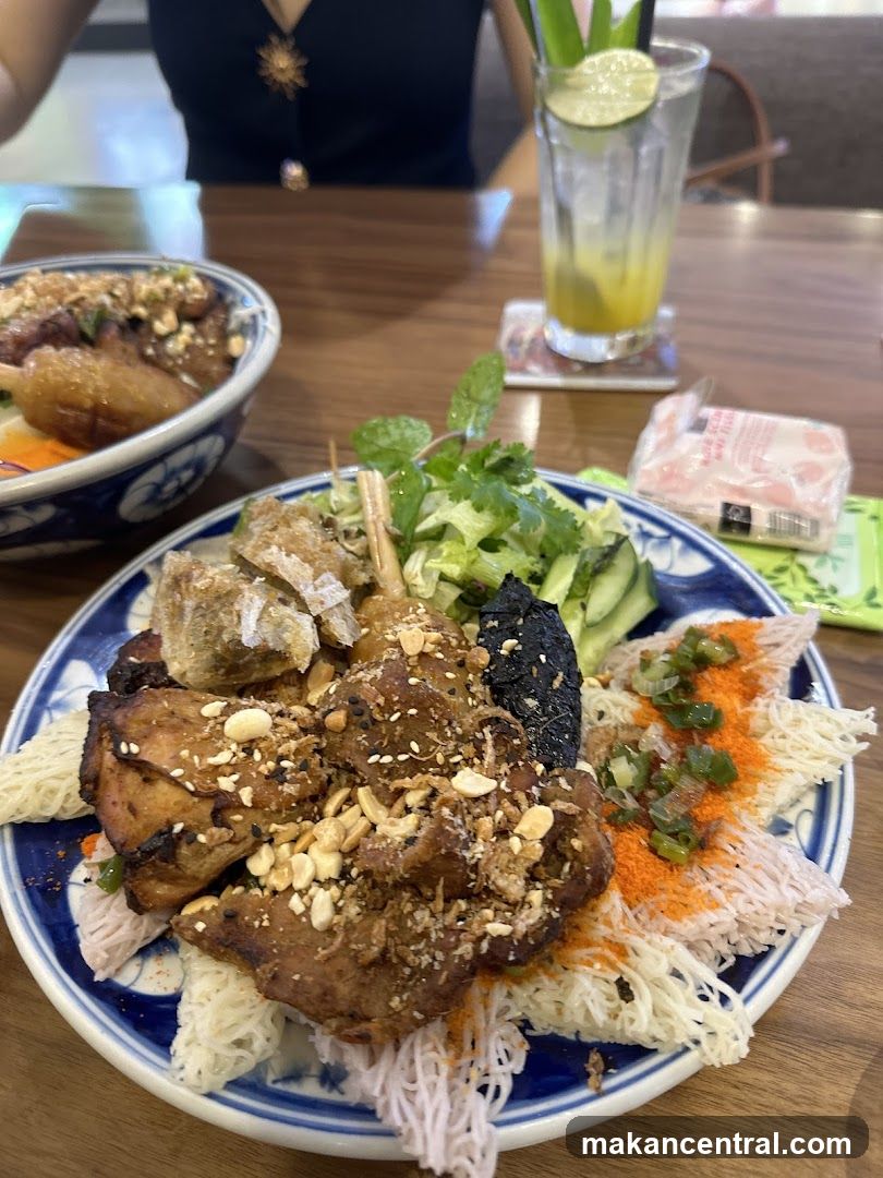 Vietnamese Dish with Drink