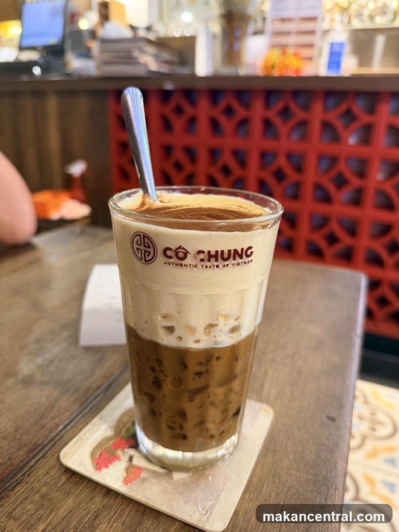 Iced Coffee with Cream and Cinnamon