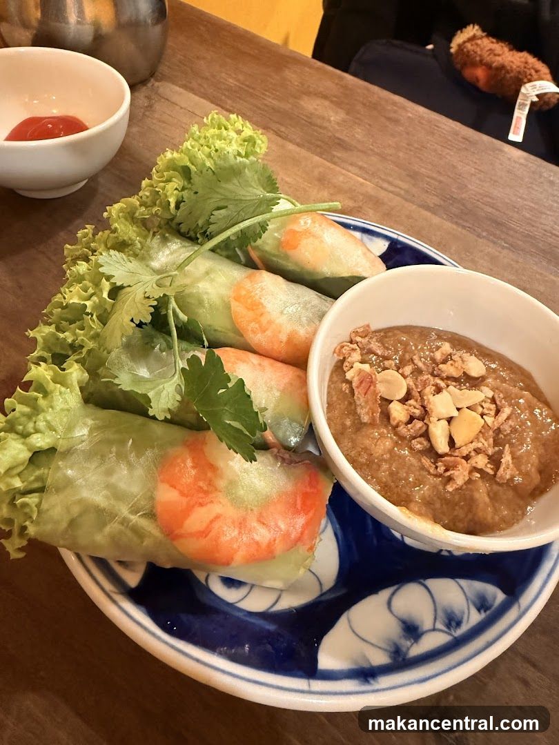 Fresh Spring Rolls with Peanut Sauce