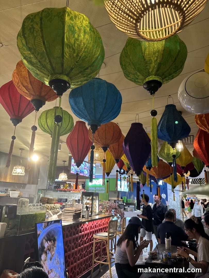 Restaurant Interior with Lanterns