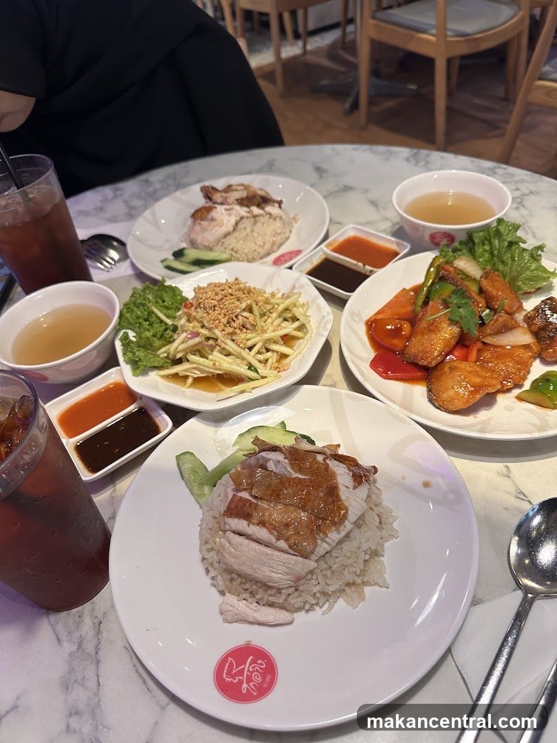 Chicken Rice and Sweet and Sour Fish