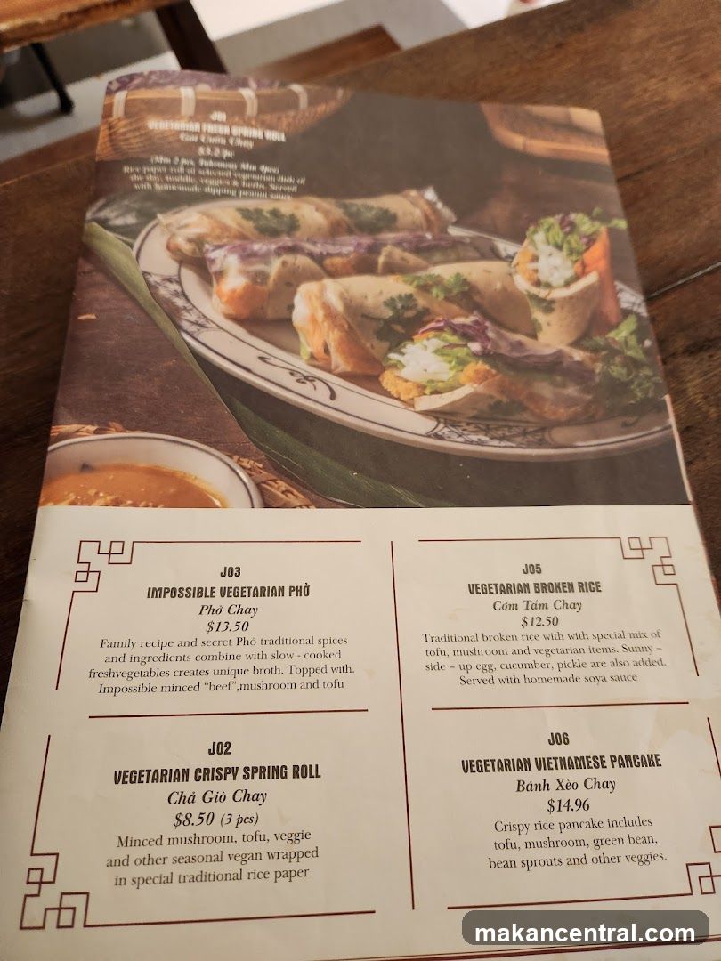 Vegetarian Menu