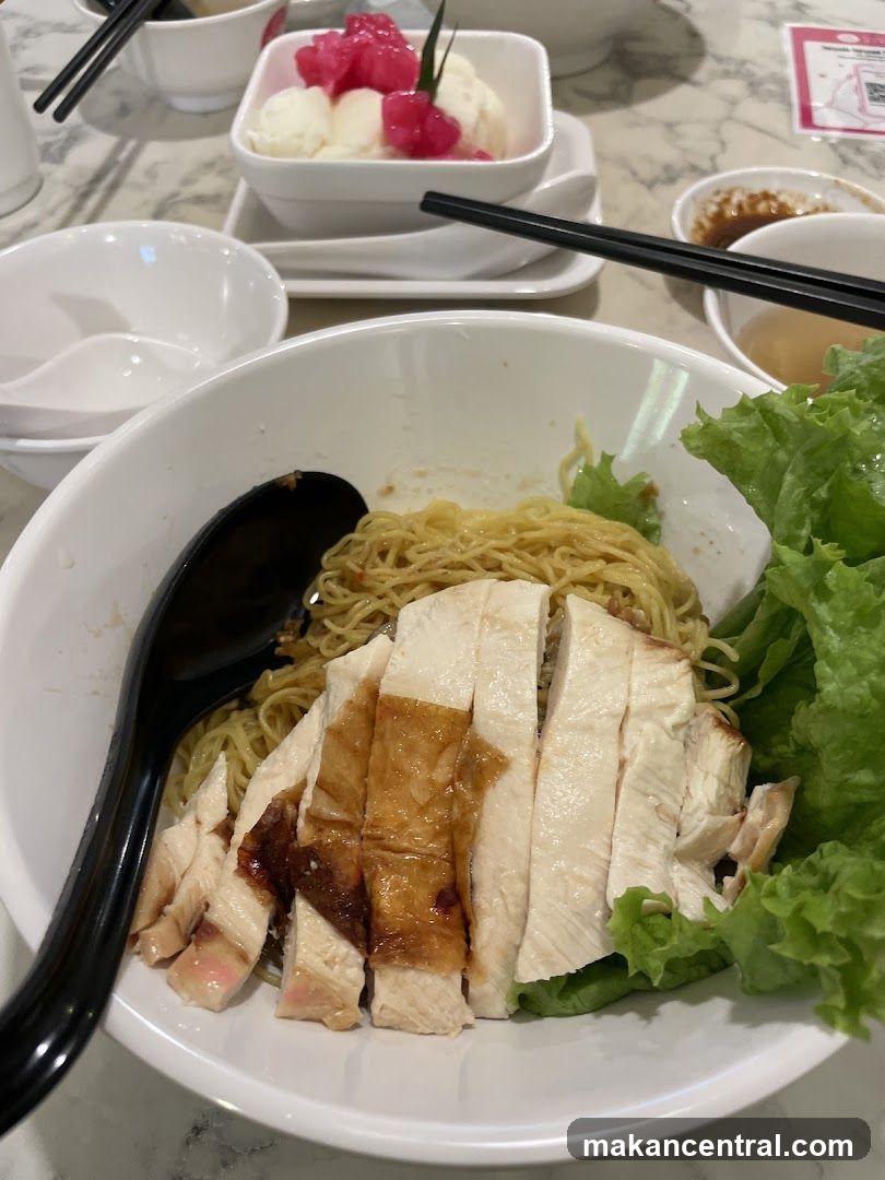 Chicken Noodles and Dessert