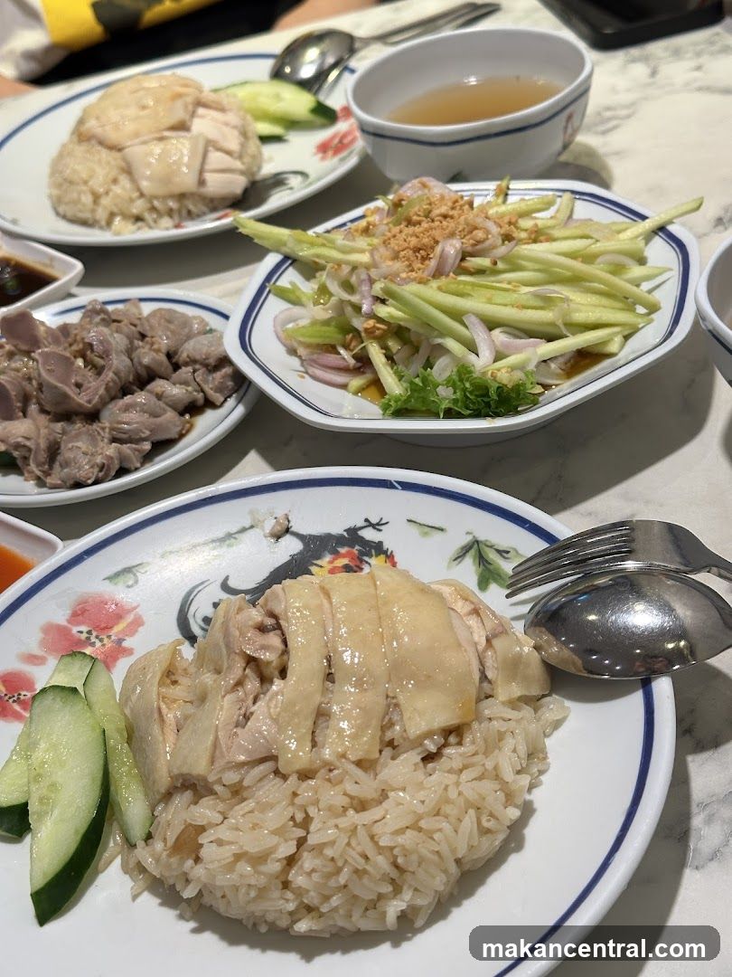 Hainanese Chicken Rice Platter