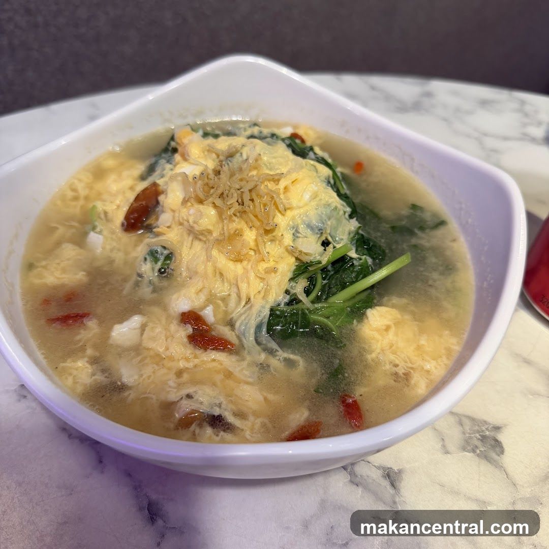 Soup with Egg and Greens