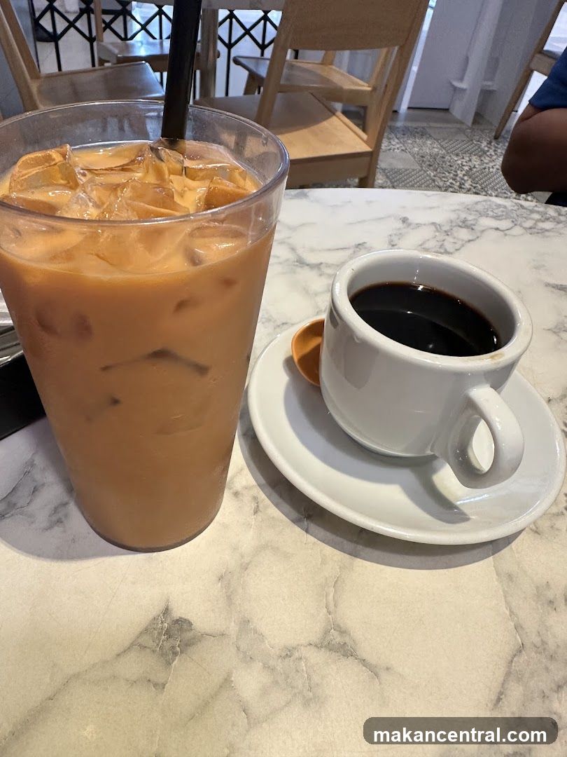 Iced Thai Tea and Coffee