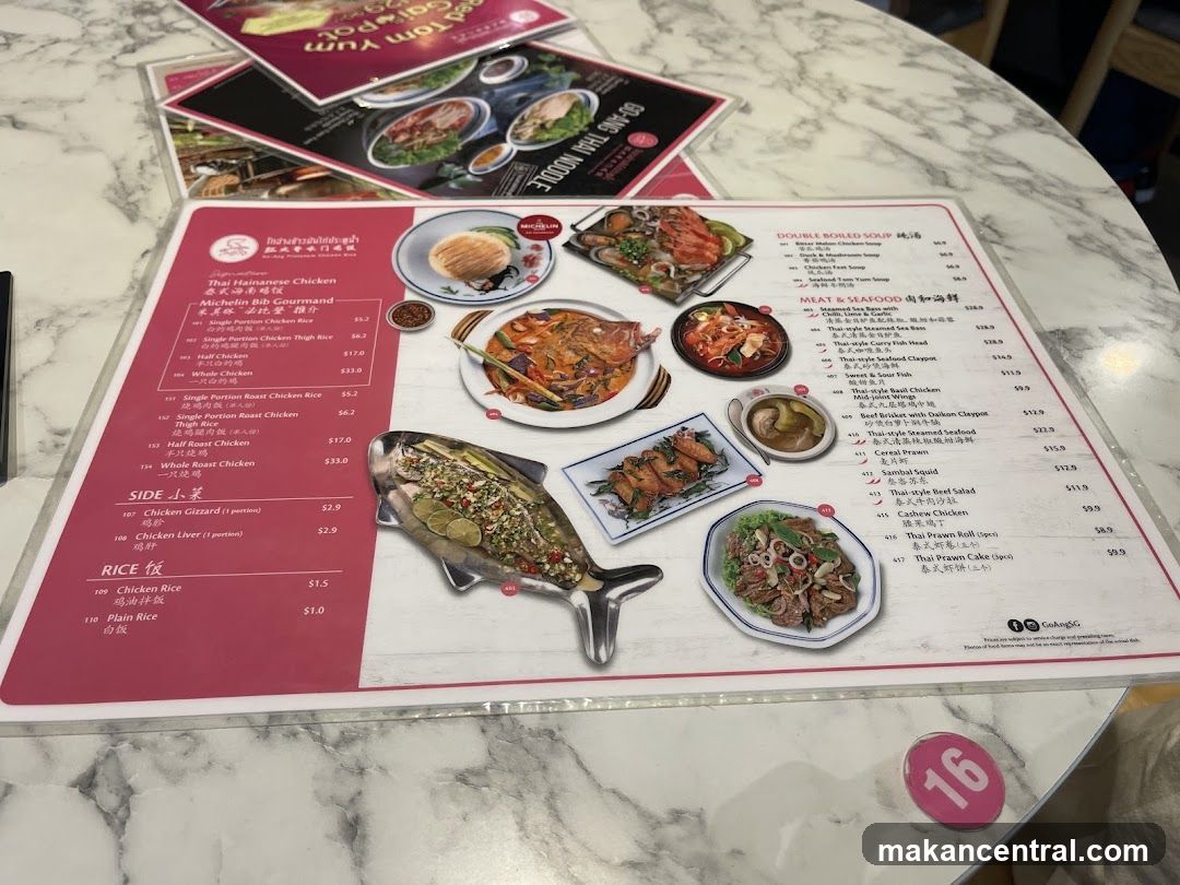 Go Ang Rice & Noodle House Menu