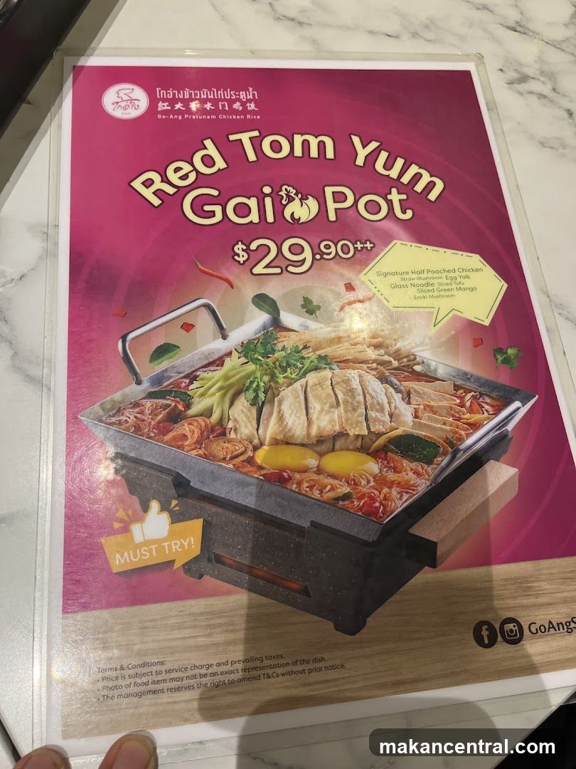 Red Tom Yum Gai Pot