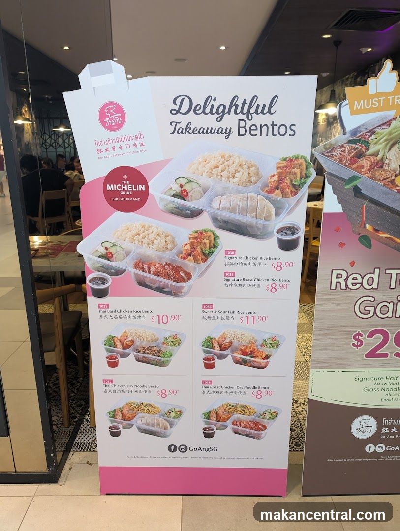 Takeaway Bento Menu