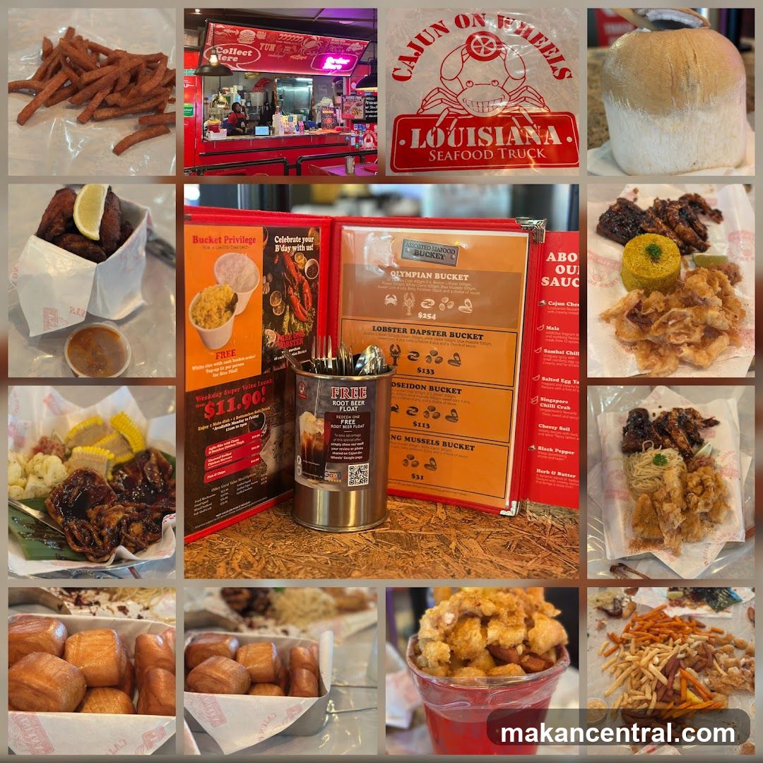 Cajun Seafood Truck Collage