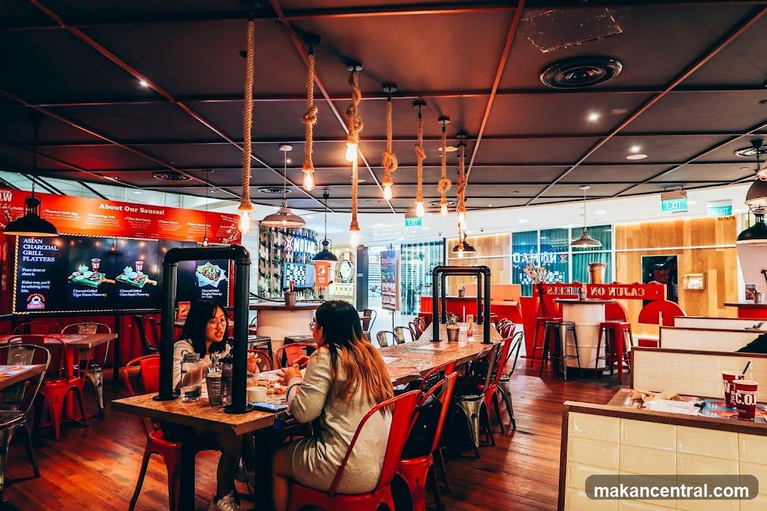 Restaurant Interior with Diners
