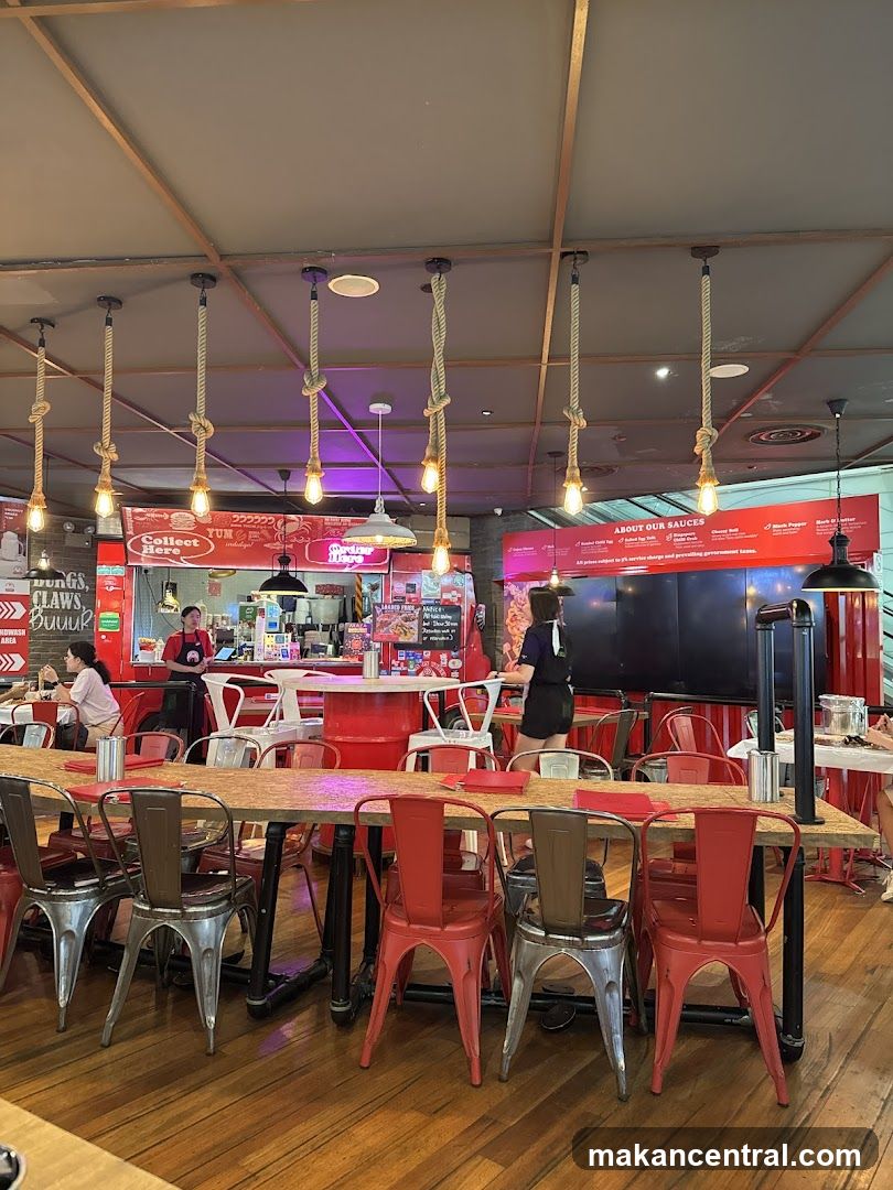 Restaurant Interior with Dining Tables and Chairs