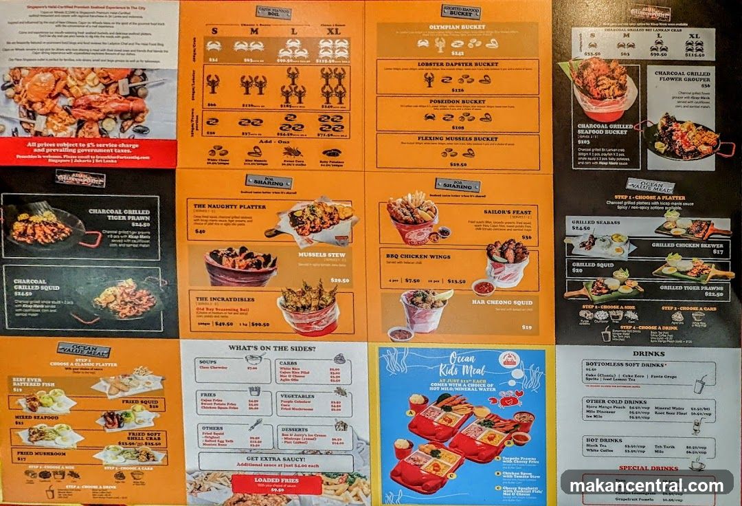 Seafood Menu