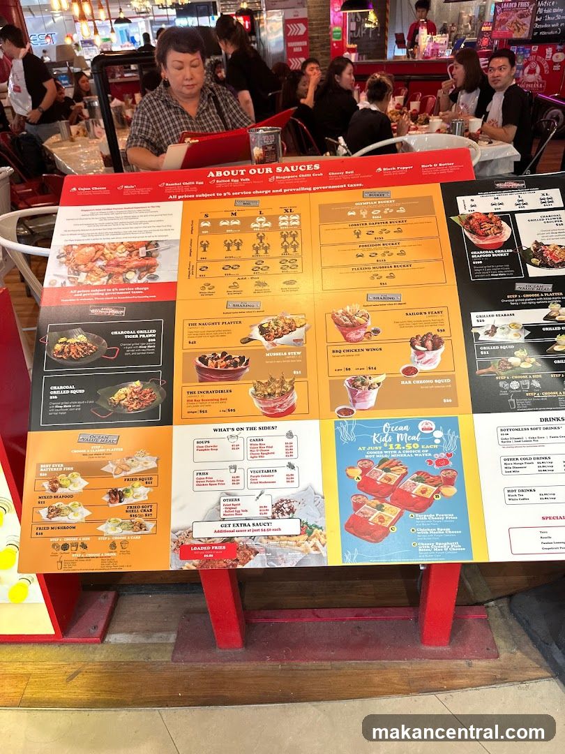 Seafood Menu