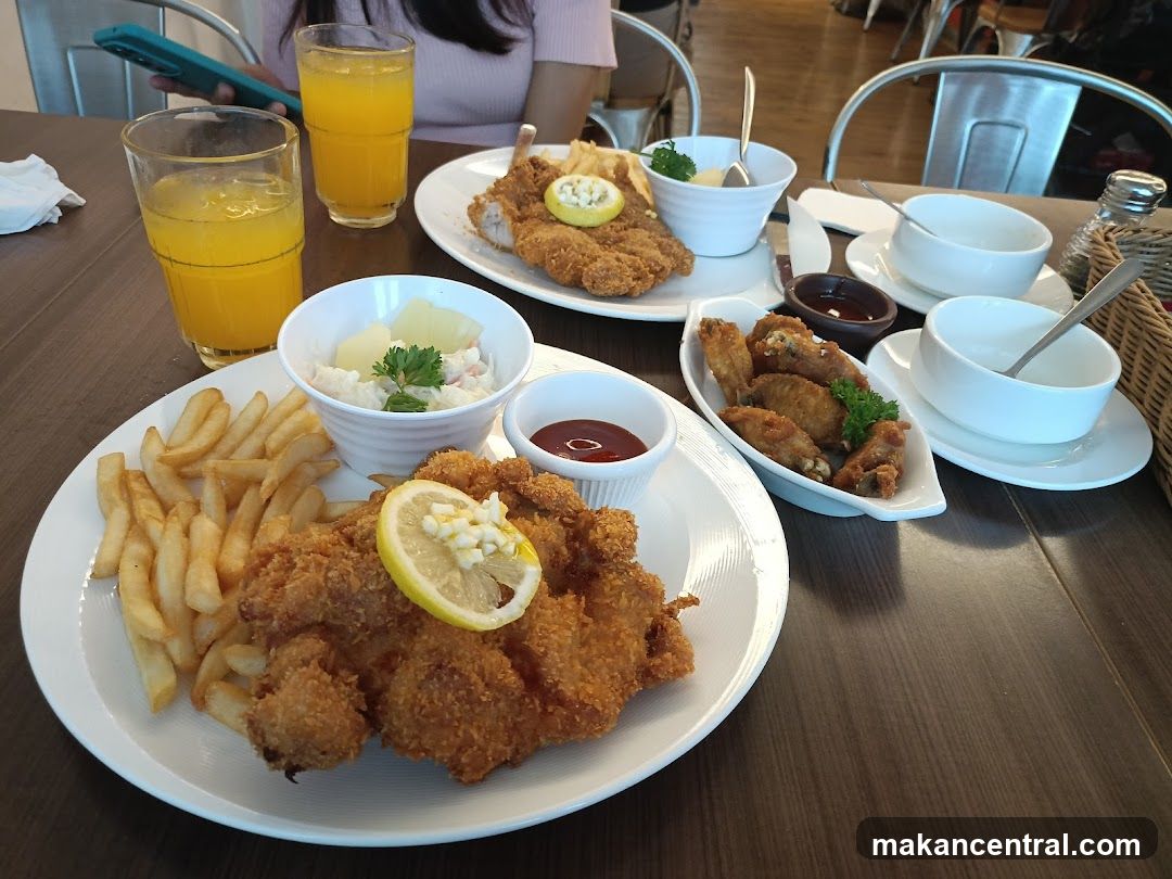 Fried Chicken and Fries