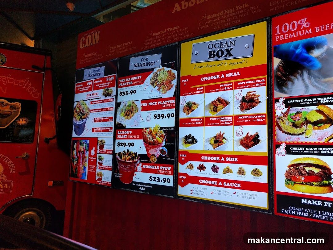 Ocean Box Menu