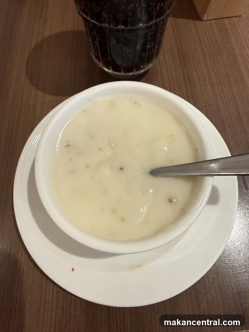 Creamy Soup with Spoon