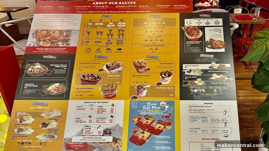 Asian Seafood Bucket Menu