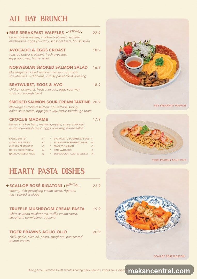 ALL DAY BRUNCH & HEARTY PASTA DISHES