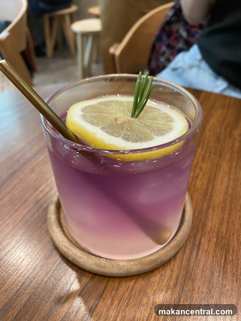 Purple Drink with Lemon and Rosemary