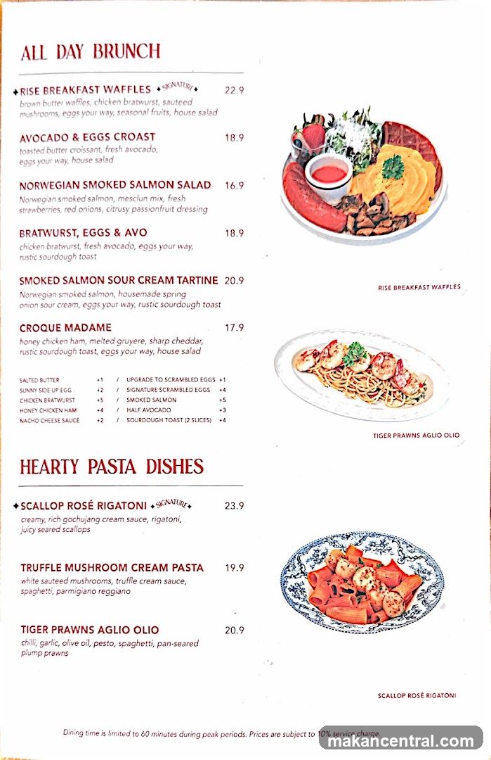 ALL DAY BRUNCH & HEARTY PASTA DISHES
