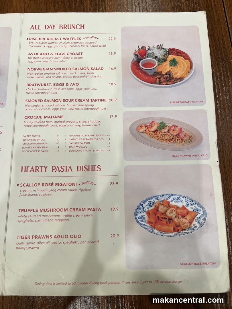 ALL DAY BRUNCH & HEARTY PASTA DISHES