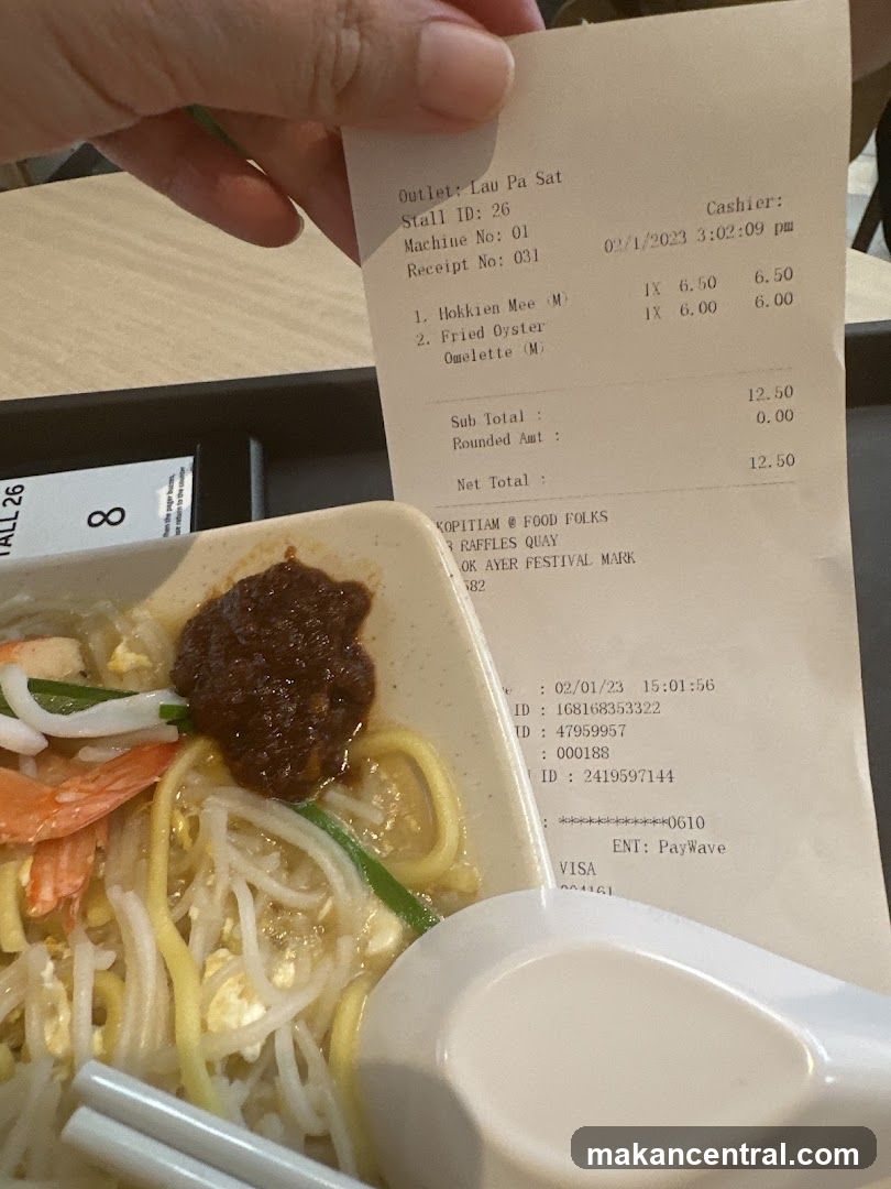 Receipt and Food