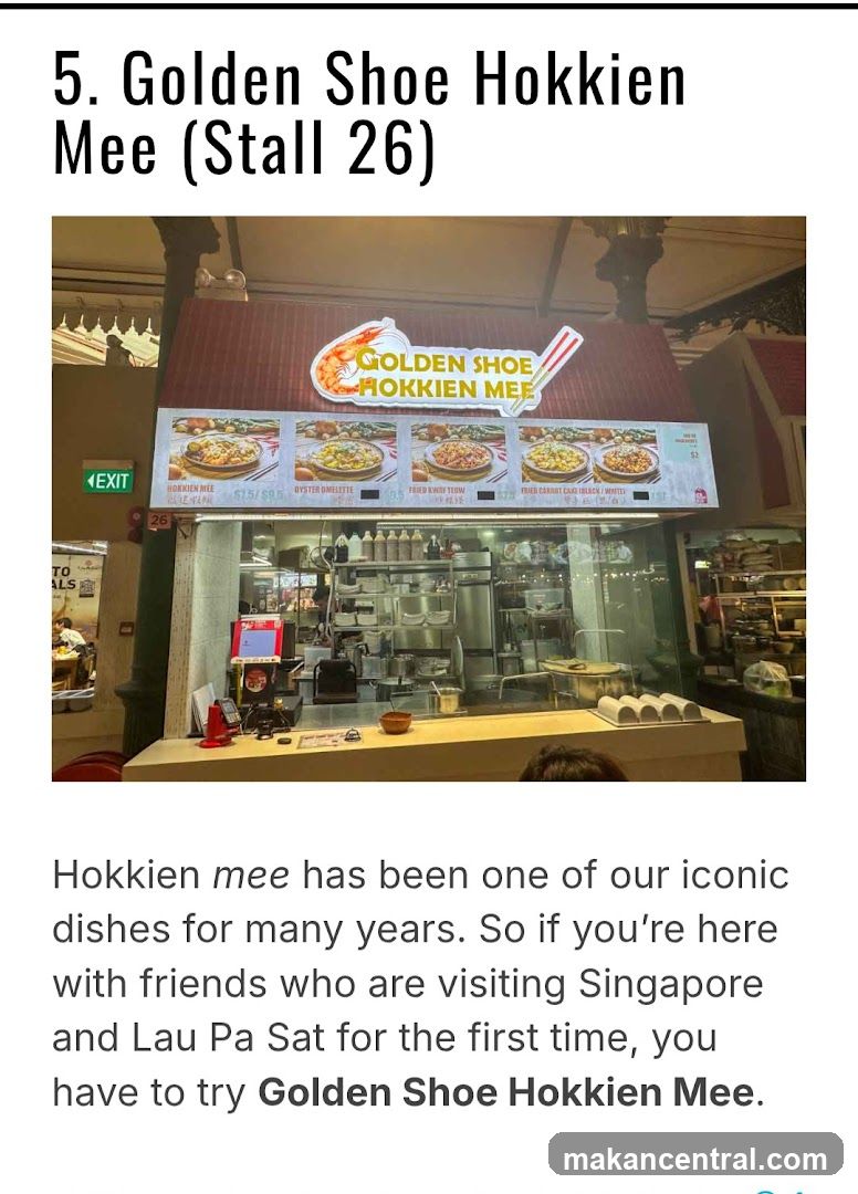 Golden Shoe Hokkien Mee (Stall 26)