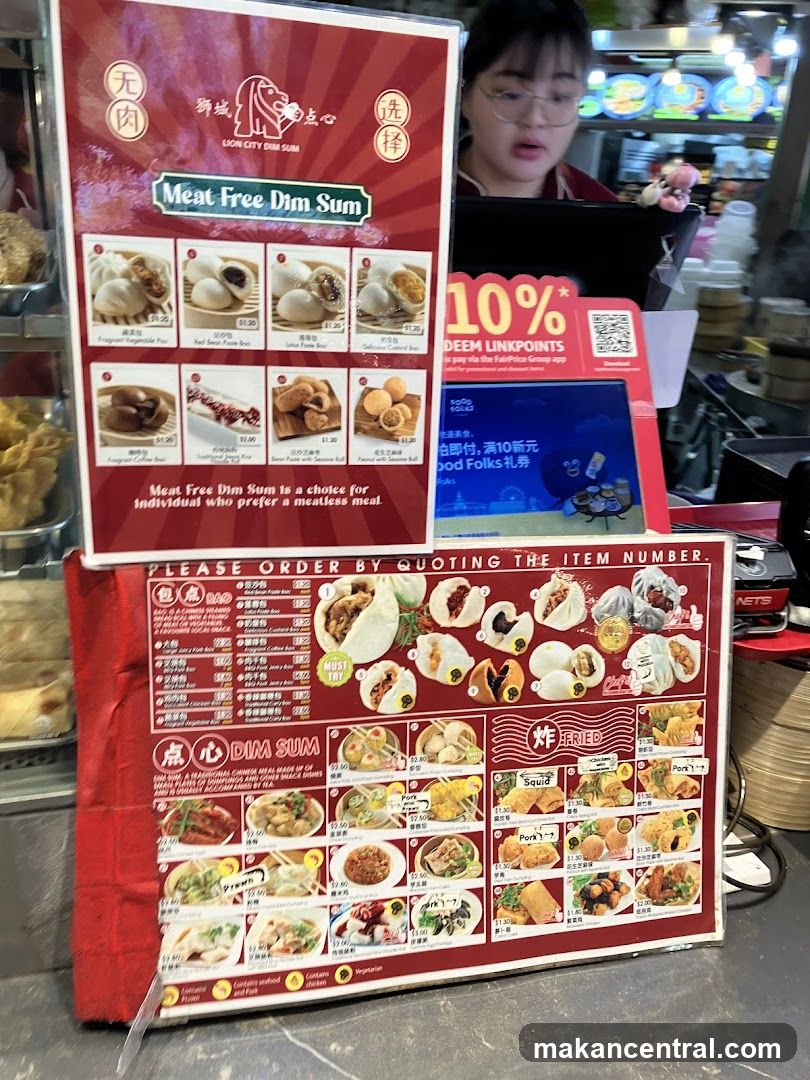 Lion City Dim Sum Menu