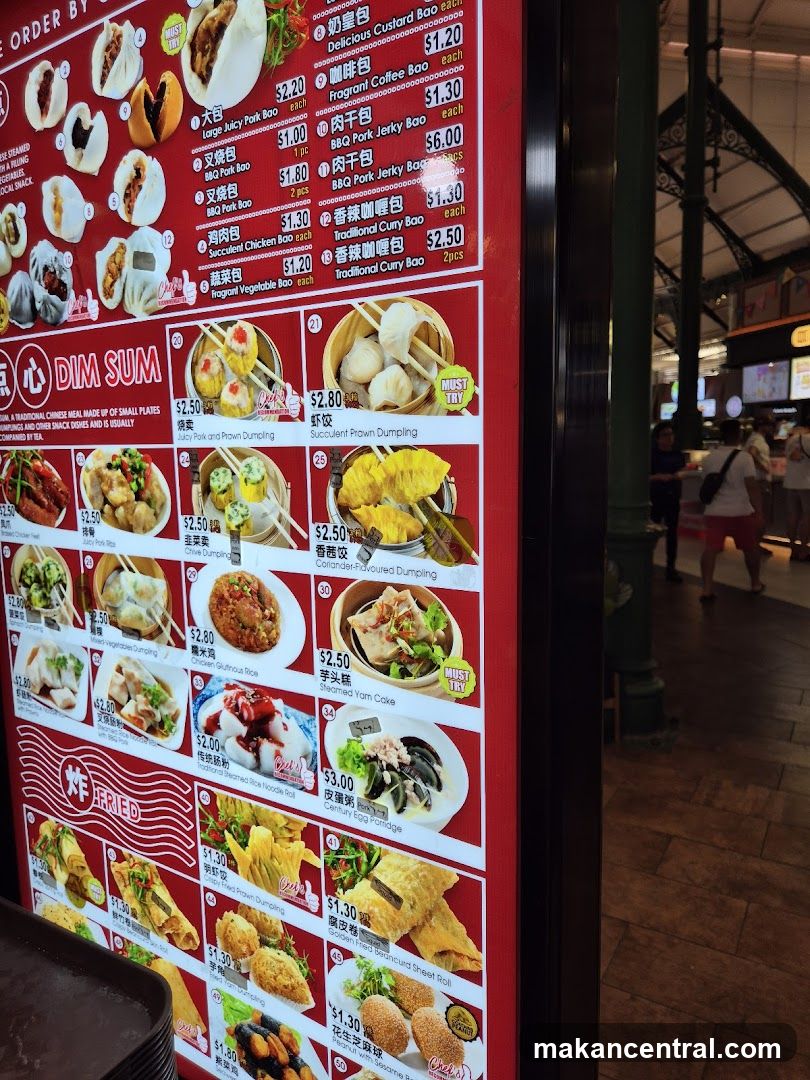 Dim Sum Menu