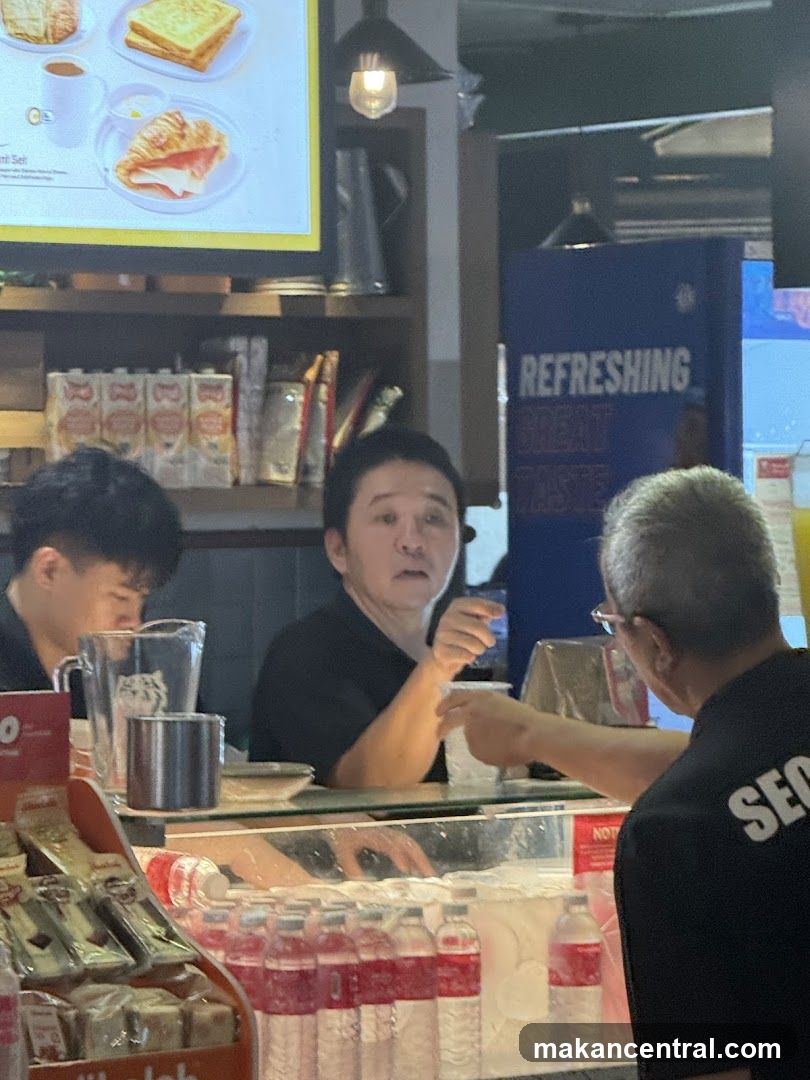 Staff at a counter
