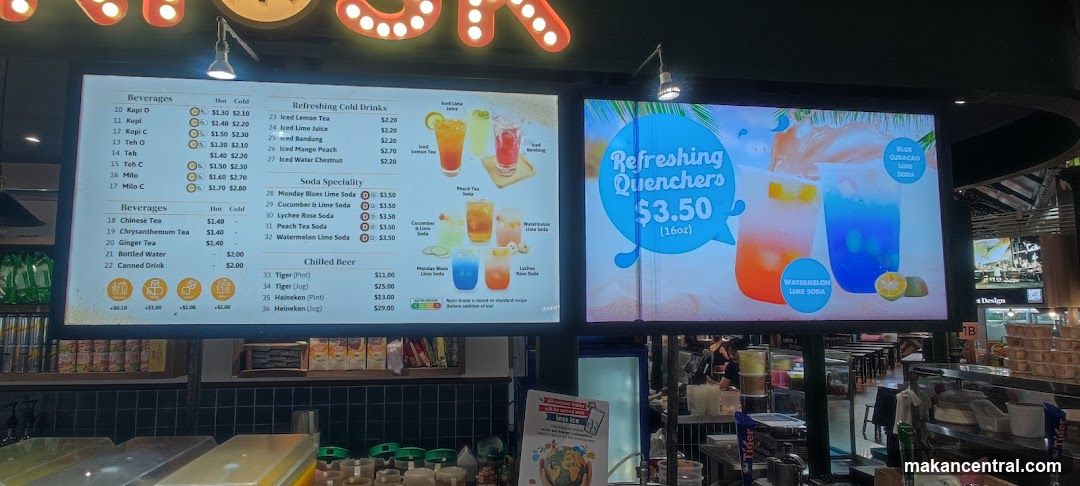 Beverages and Refreshments Menu