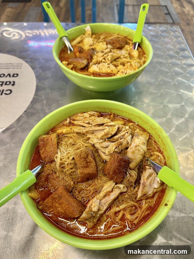 Two Bowls of Curry Noodles