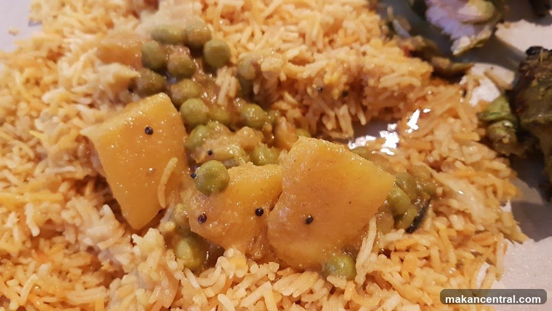 Indian Rice Dish with Potatoes and Peas