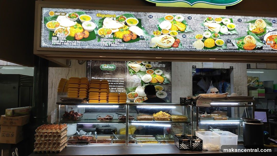 Indian Food Stall Menu