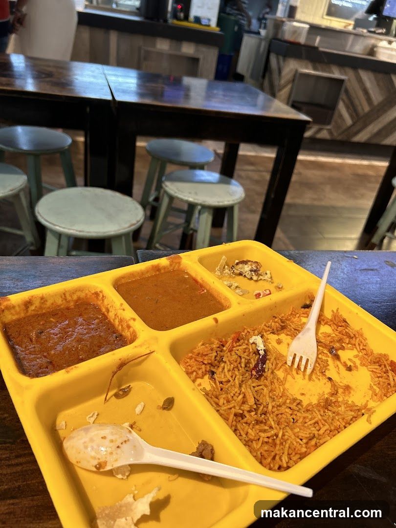 Meal Tray with Rice and Curries