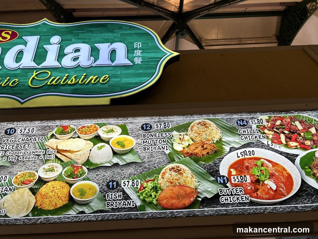 Indian Classic Cuisine Menu