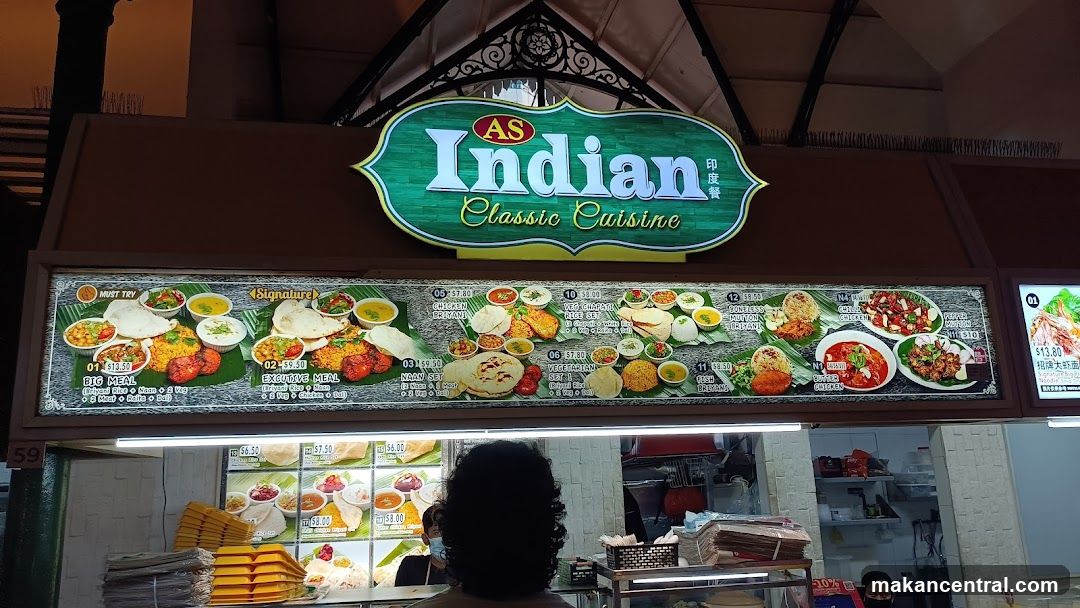 AS Indian Classic Cuisine Menu