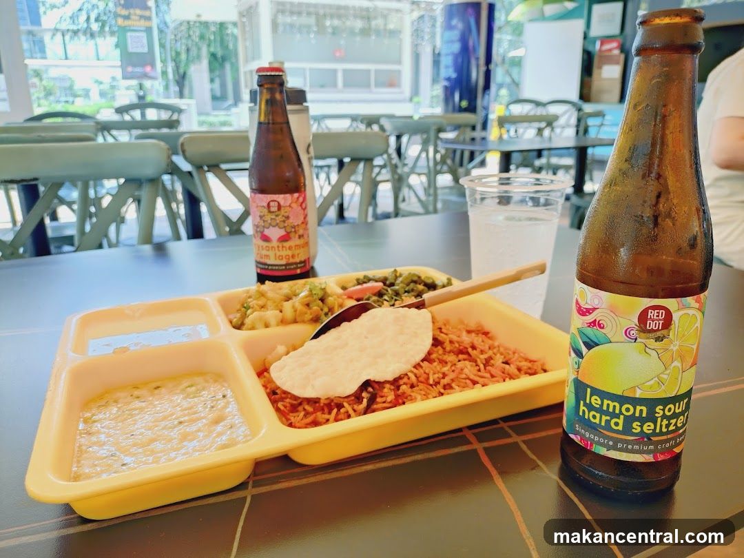 Meal with drinks