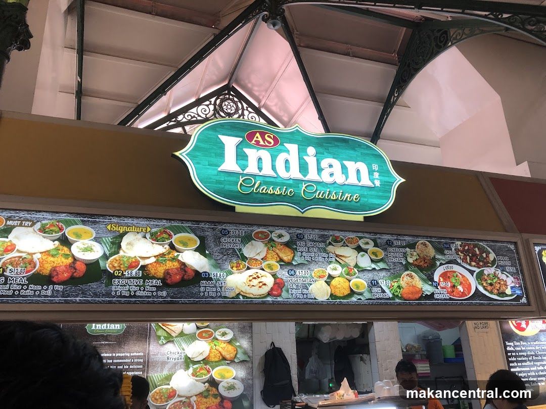 AS Indian Classic Cuisine Menu