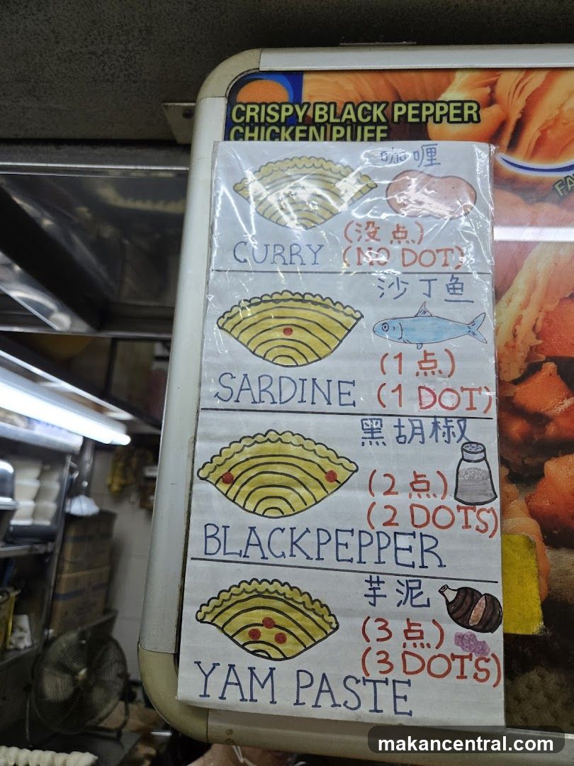 Crispy Black Pepper Chicken Puff Menu