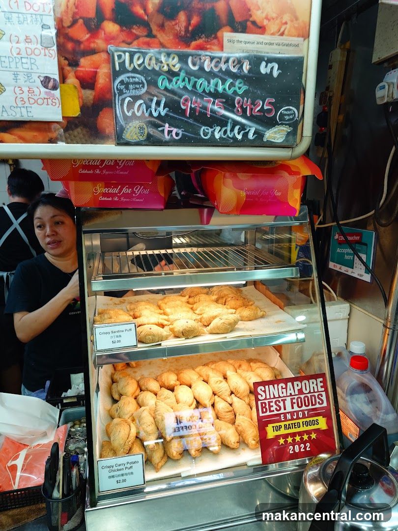 Food Display with Ordering Instructions