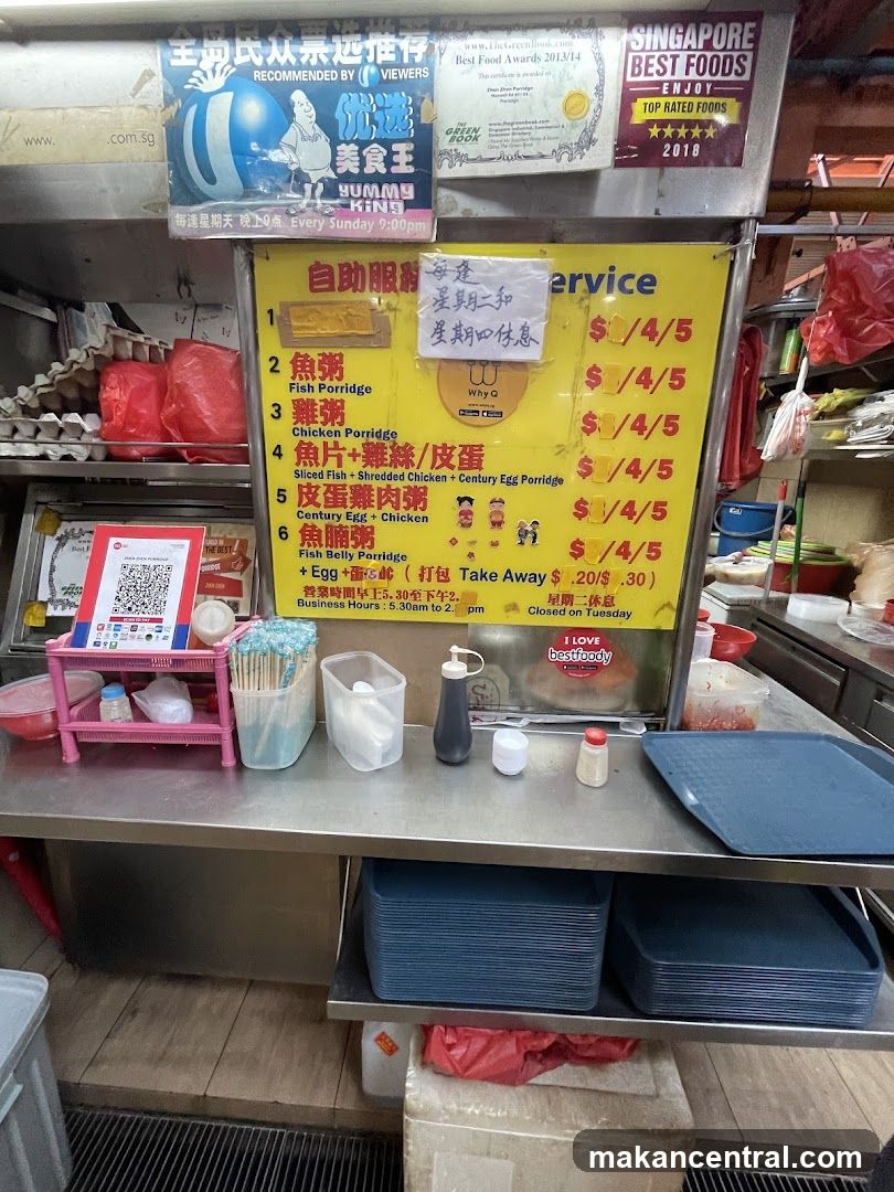 Porridge Menu