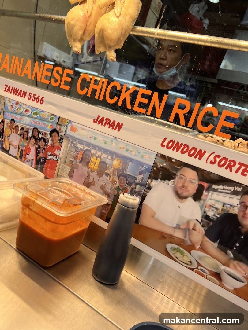 Hainanese Chicken Rice Display