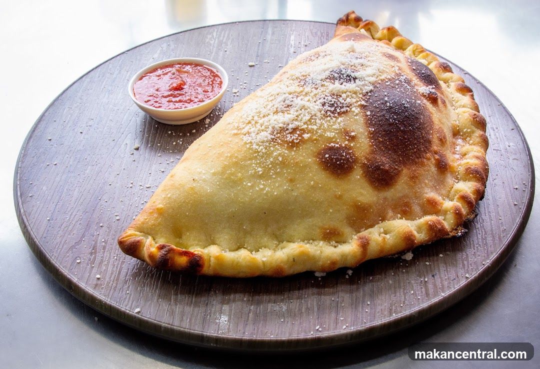 Calzone with Marinara Sauce