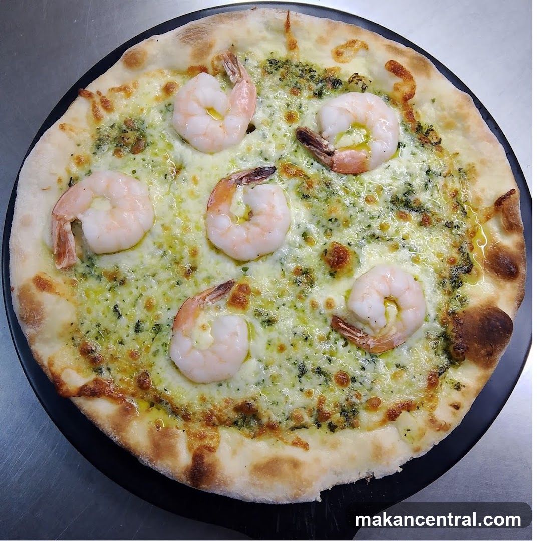 Shrimp Pesto Pizza