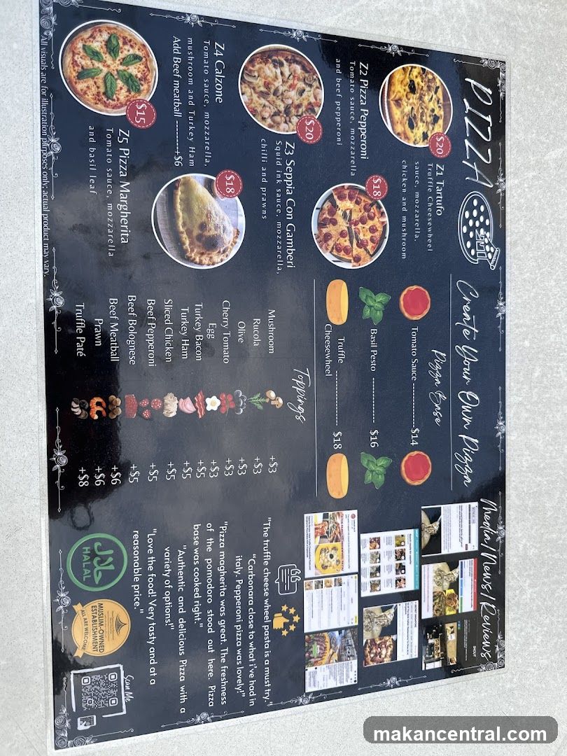 Pizza Menu