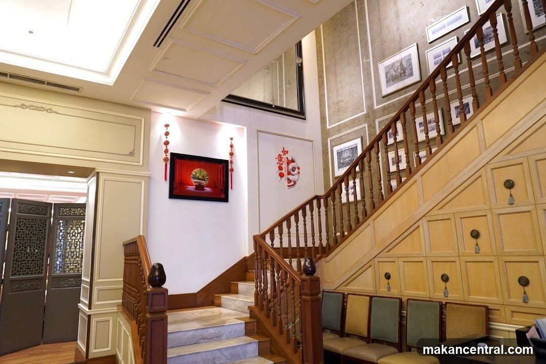 Interior Staircase with Artwork and Seating