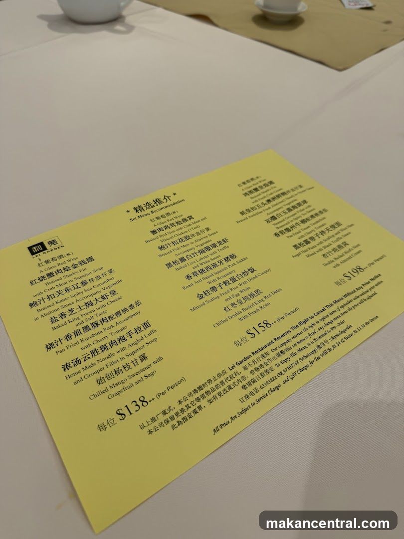 Set Menu Recommendation